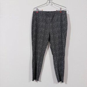 Alfani Women's Size 14 Black & White Tweed Leggings, Rayon-Nylon Blend, office
